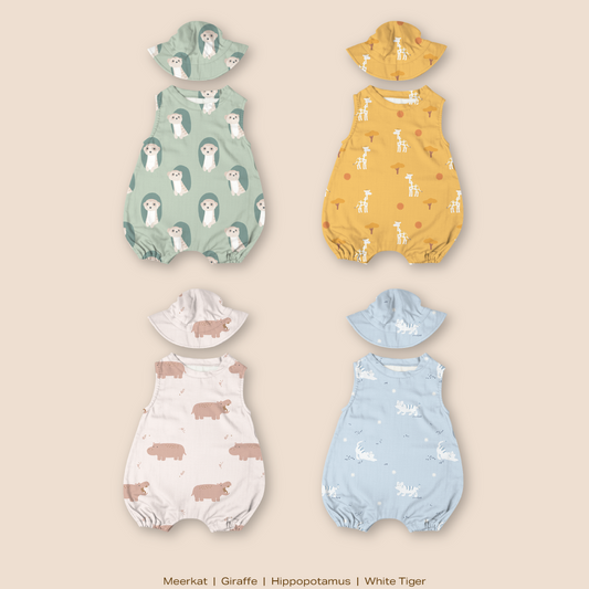 Adventure In Safari  - Basic Jumpsuit Set