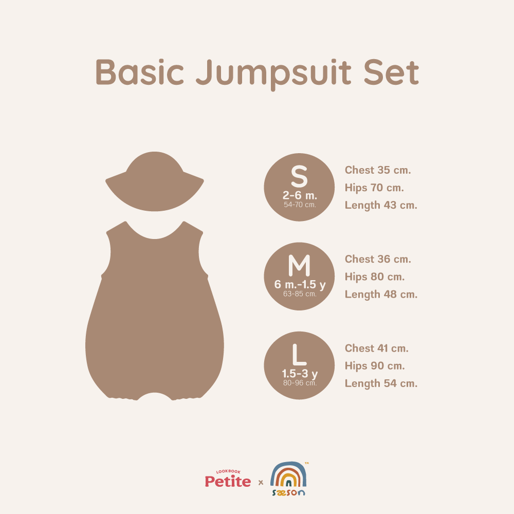 [NEW] Saeson Baby x Lookbook Petite| Tencel™ Basic Jumpsuit Set