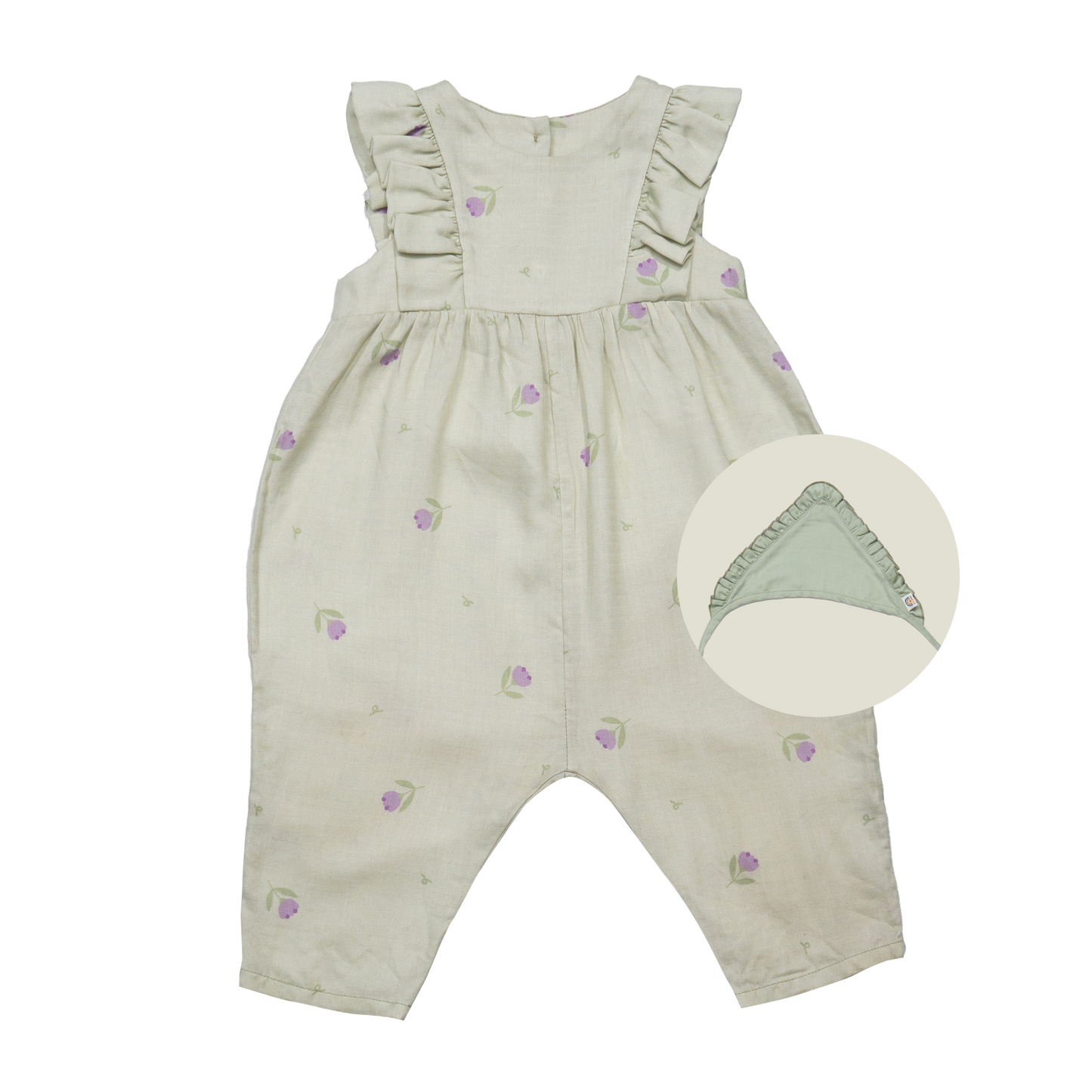 The Little Charmer Jumpsuit & Ruffle Headband