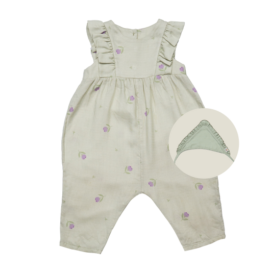 The Little Charmer Jumpsuit & Ruffle Headband